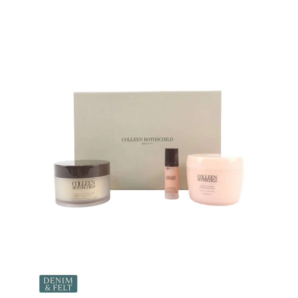 NEW Colleen Rothschild The Icons‎ Beauty Gift Set Glycolic Pads Hair Mask Eye